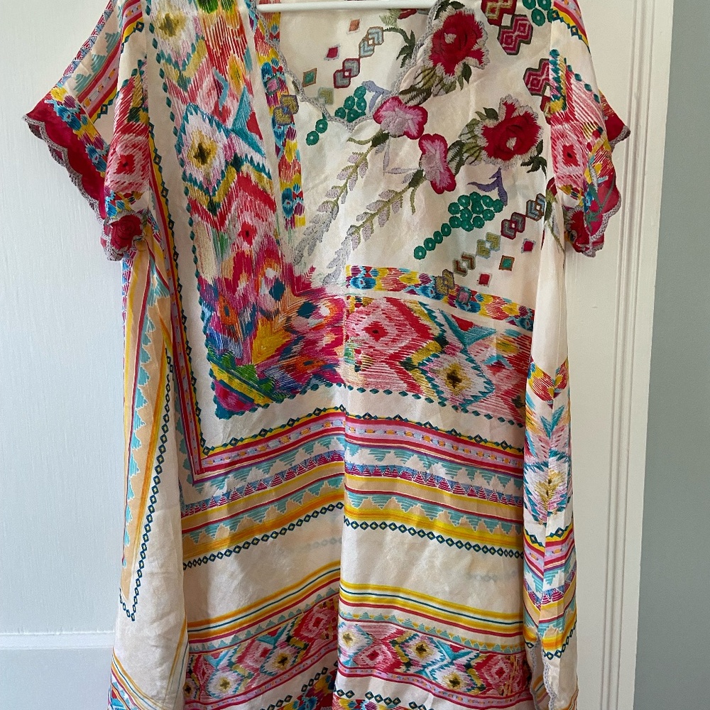 Johnny Was tunic dress, size small